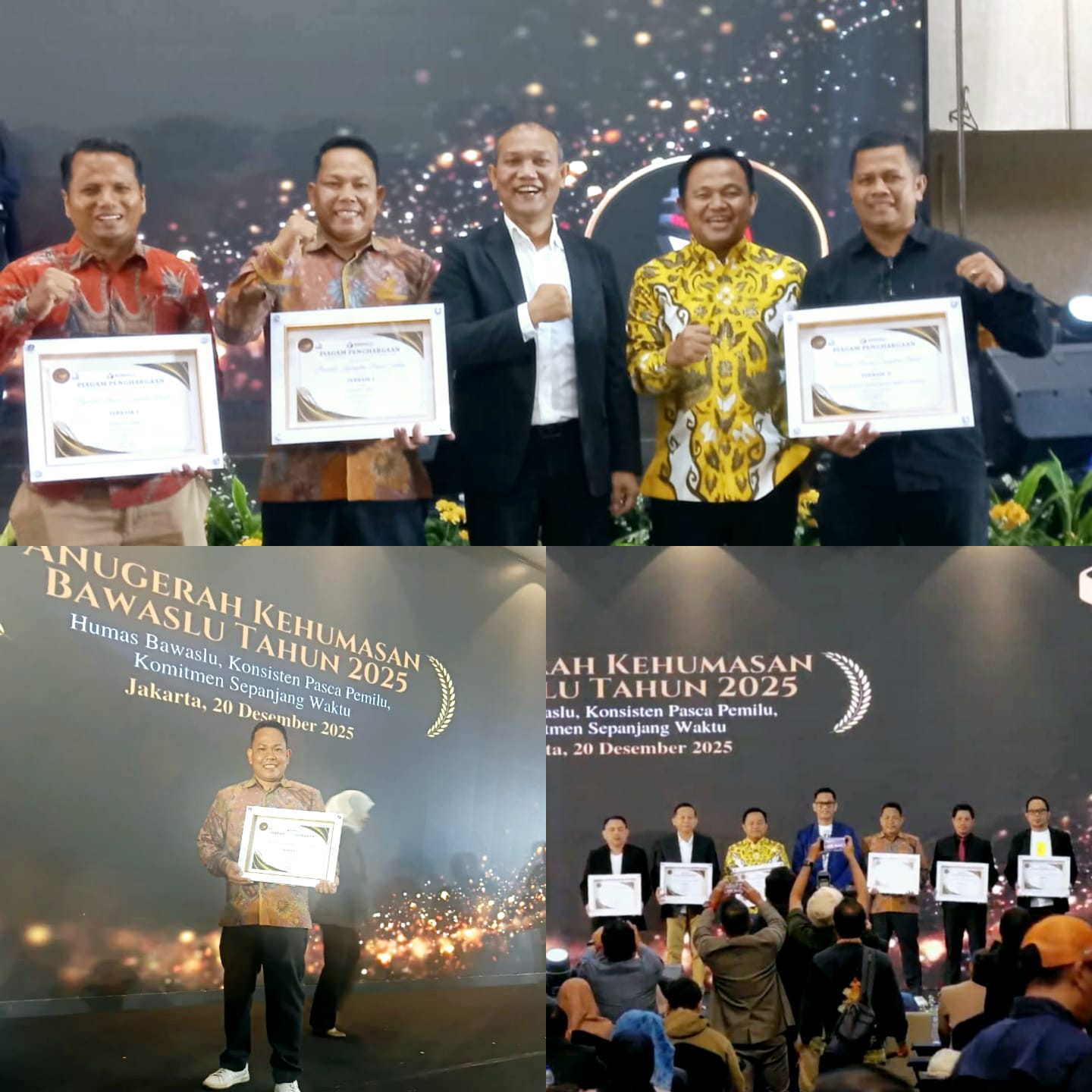 Konsisten, Bawaslu Pesisir Selatan Raih Penghargaan Kehumasan untuk Kelima Kalinya